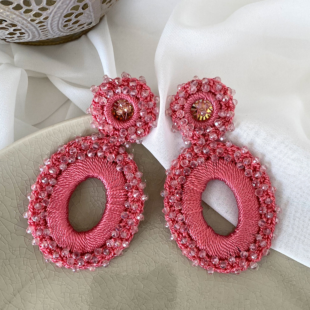 Aretes Alexa palo rosa