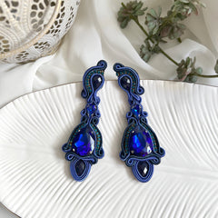 Aretes Helena azul