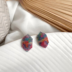 Aretes mini glitter rainbow