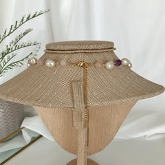 Collar pastel pearls
