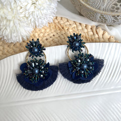 Aretes Claire azul noche