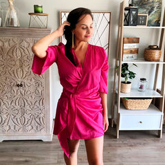 Vestido ajustable Juliette Fucsia talla única/ standard