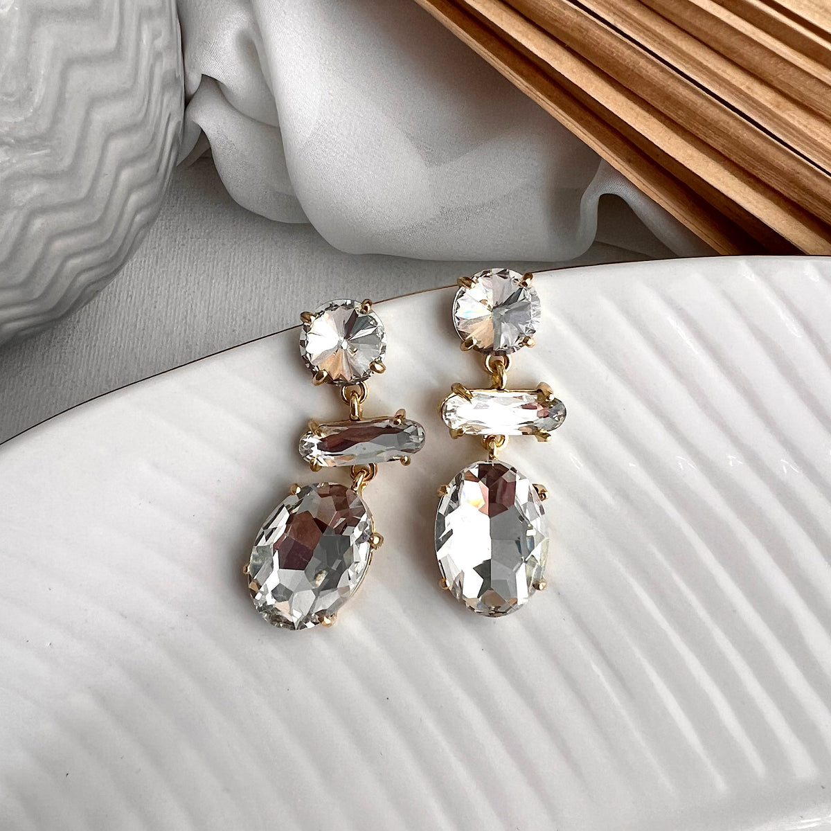 Aretes Silvi clear circonia