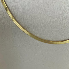Collar choker classy en plata 925 bañado en oro 18k