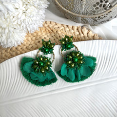 Aretes Claire verde