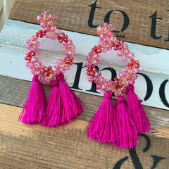 Aretes Olivia rosa