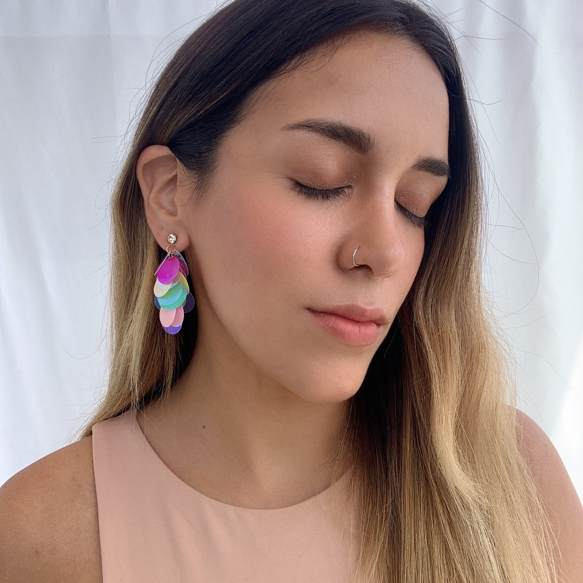 Aretes loli tornasol