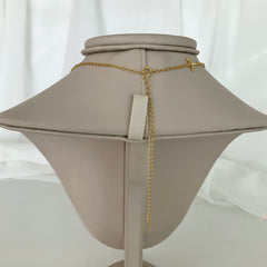 Collar libélulas plata 925 bañado en oro 18k