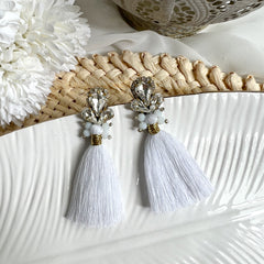Aretes Sophie blanco