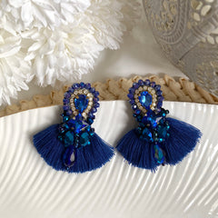 Aretes Gigi azul tornasol