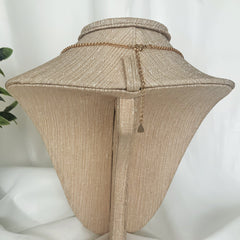 Collar Media luna multicolor enchapado en oro 18k