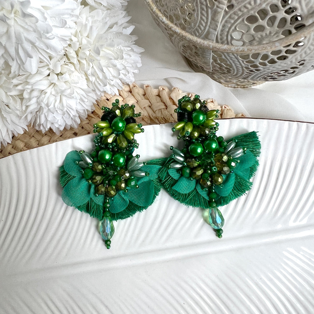 Aretes Arianne verde