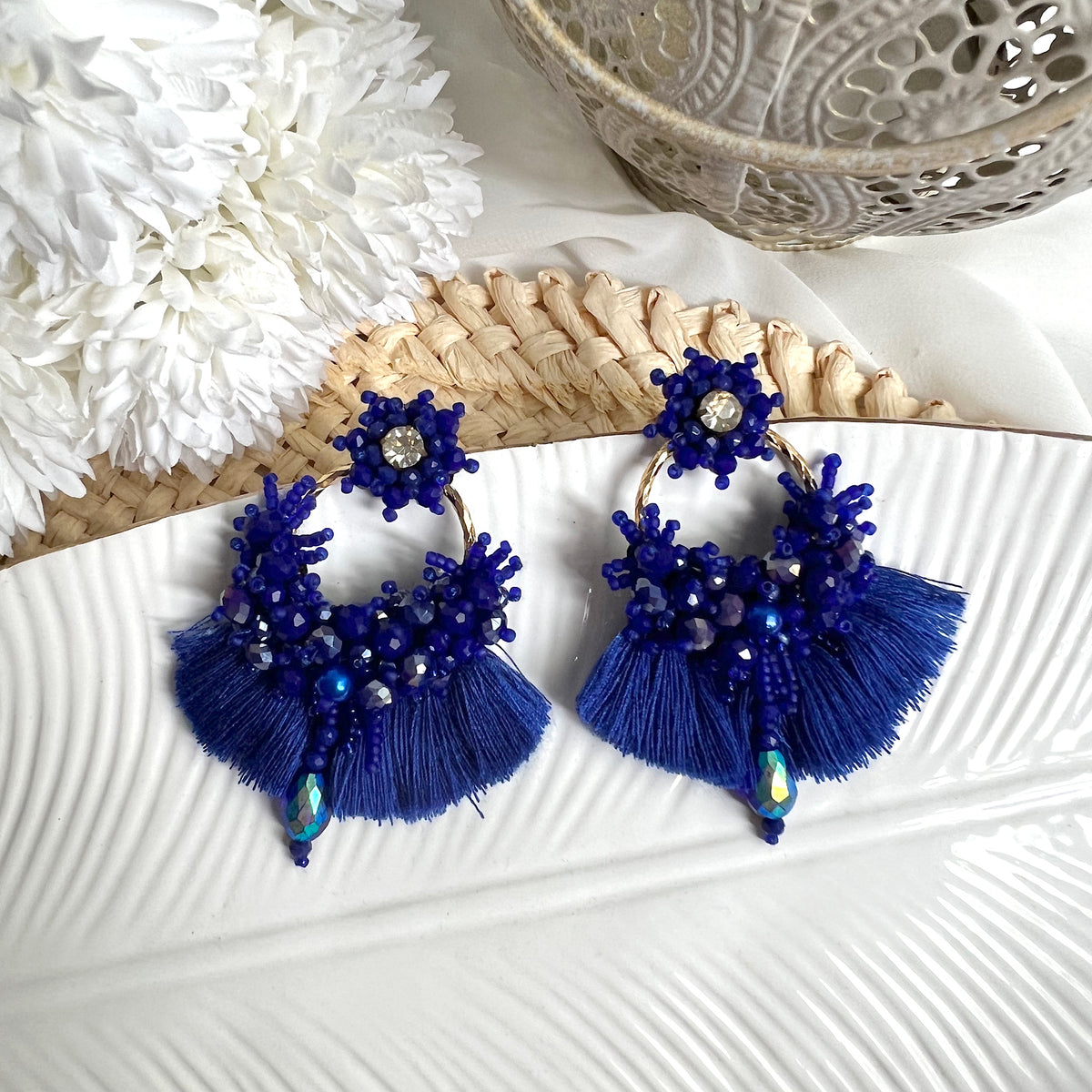 Aretes Leonor azul