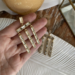 Aretes Grace circonia clear