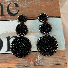 Aretes Dots negro