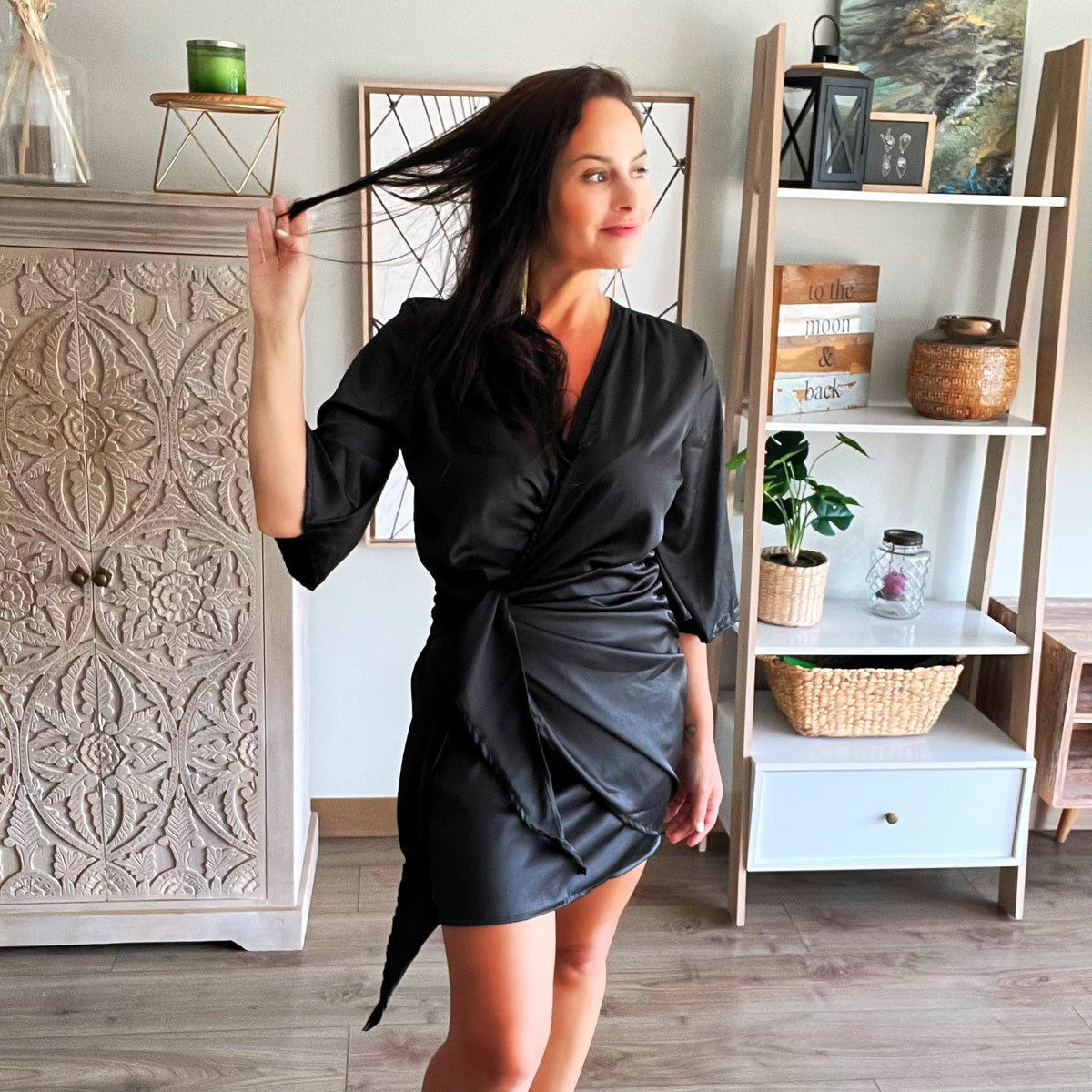 Vestido ajustable Juliette negro talla única/ standard