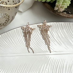 Aretes estrella string full circones clear