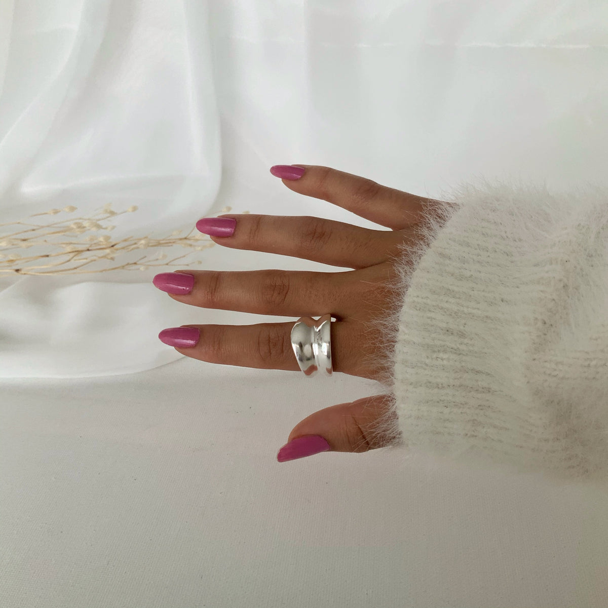 Anillo corset ajustable en plata 925