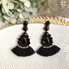 Aretes Maca negro