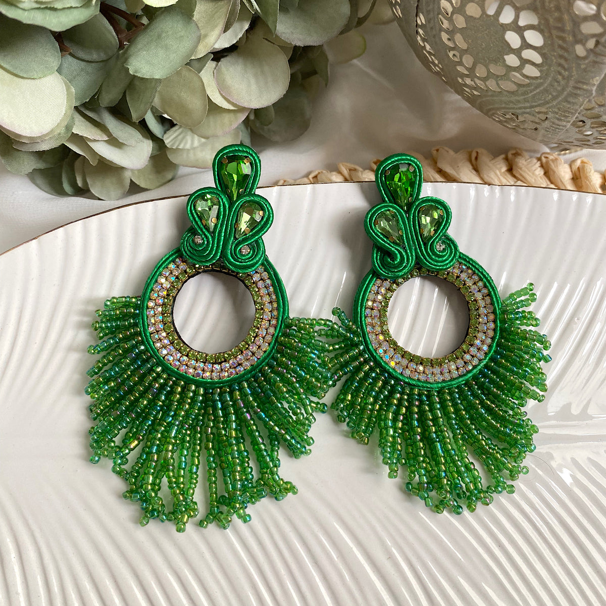Aretes Alba verde