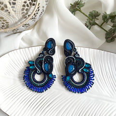 Aretes Cristina azul