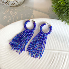 Aretes Casandra azul