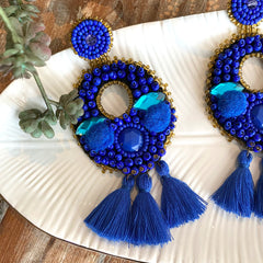 Aretes Magdalena azul