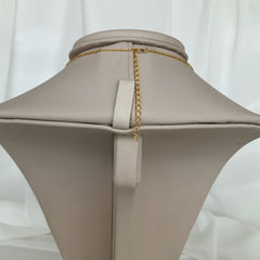 Collar jaguar con circones en plata 925 bañado en oro 18k