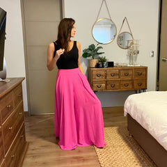 Pantalón palazo Camile Fucsia small