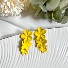 Aretes las flores amarillo