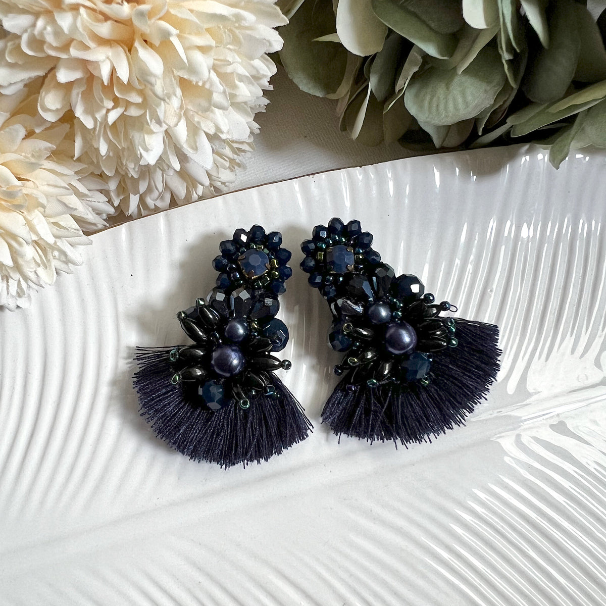 Aretes Frida azul noche