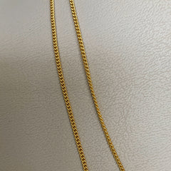Collar basic doble caída plata 925 bañado en oro 18k