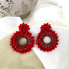 Aretes Alessia rojo