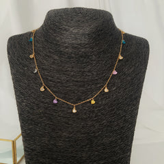 Collar sweet heart enchapado en oro 18k