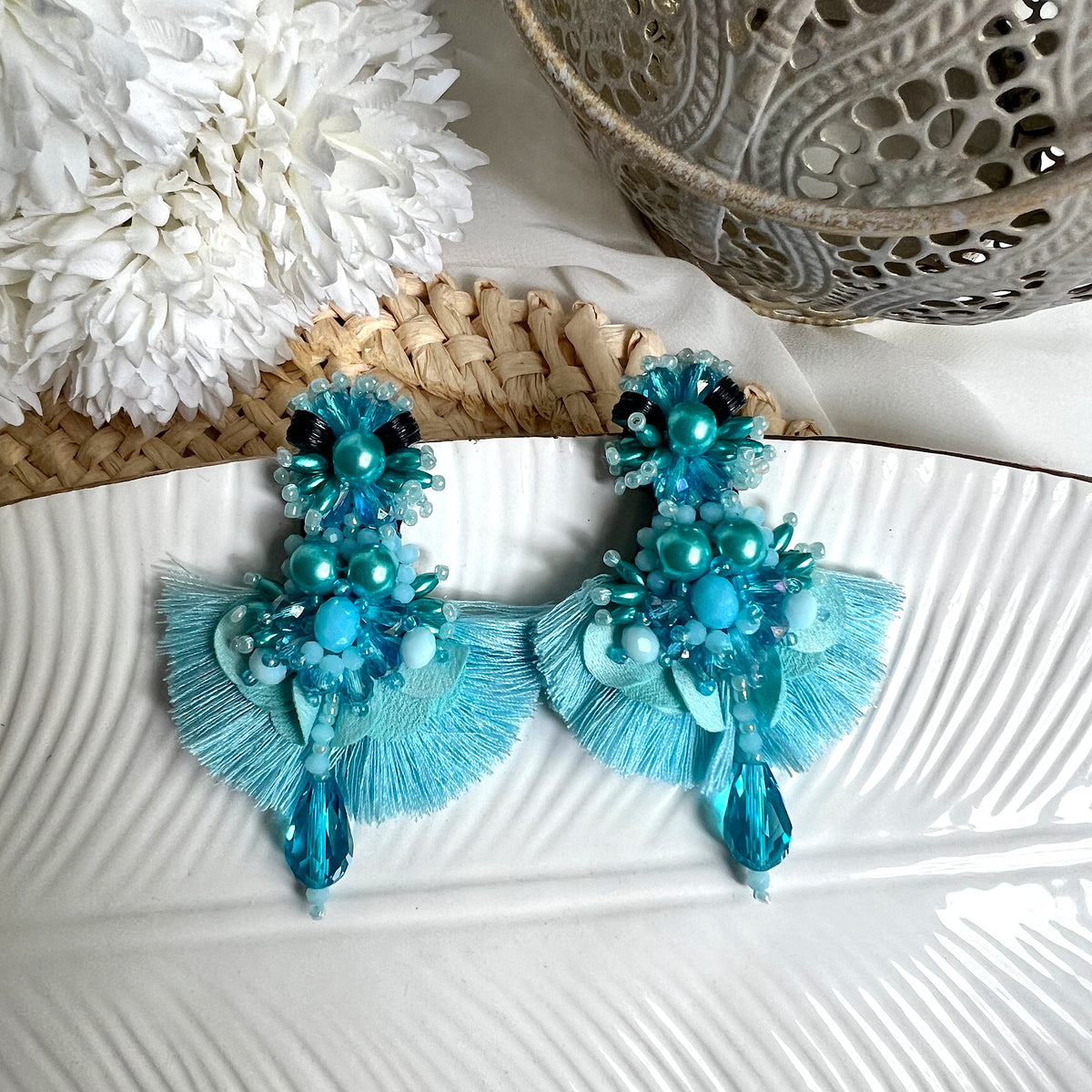 Aretes Arianne celeste