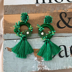 Aretes Vera verde