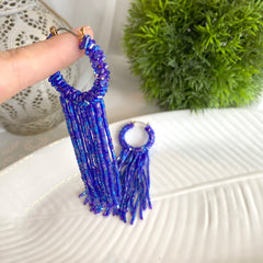 Aretes Casandra azul