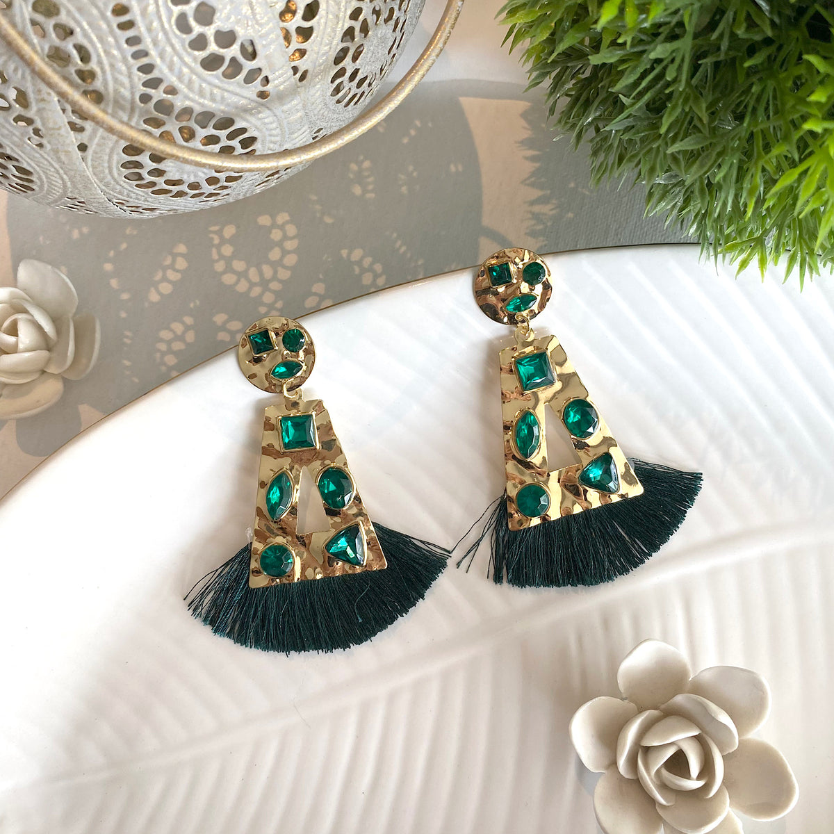 Aretes Martina verde