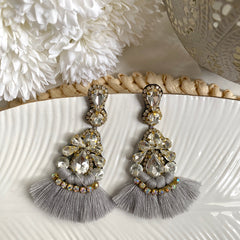 Aretes Maca plateado