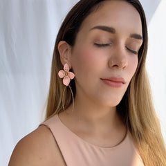 Aretes Lilo rosado