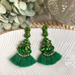 Aretes Maca verde