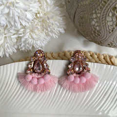 Aretes Emilia rosa