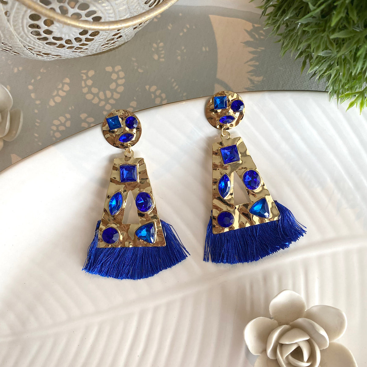 Aretes Martina azul