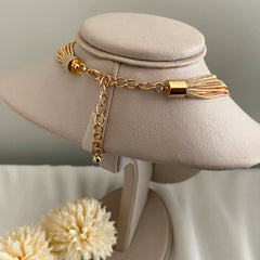 Collar multi cadena dorado