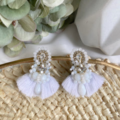 Aretes Gigi blanco