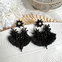 Aretes Leonor negro
