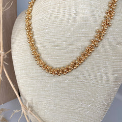Collar gisselle dorado bañado en 18k