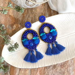 Aretes Magdalena azul