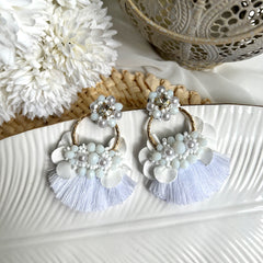 Aretes Dana blanco