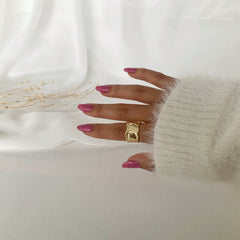 Anillo wavy en plata 925 bañado en oro 18k